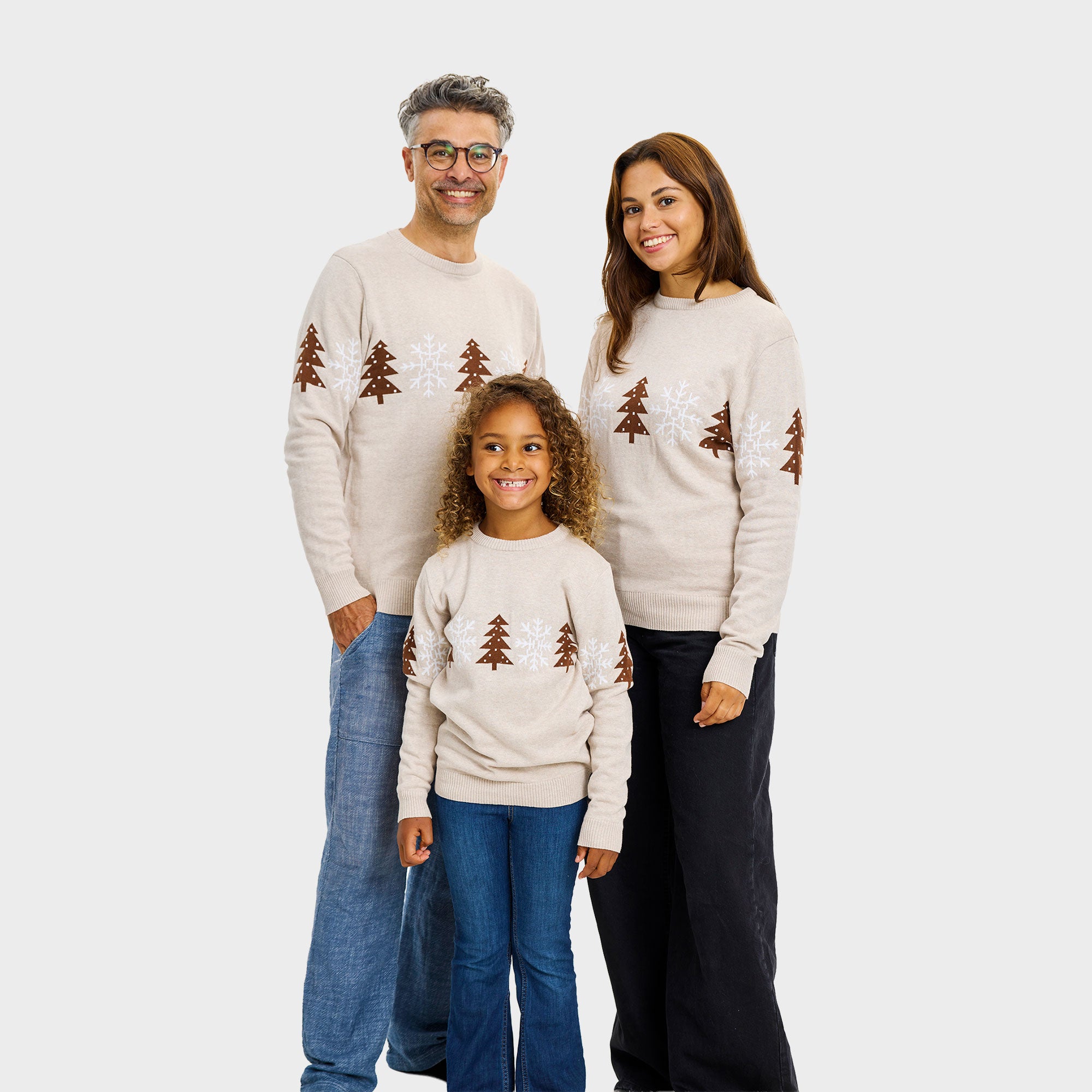 Den beige vintersweater - Dame.
