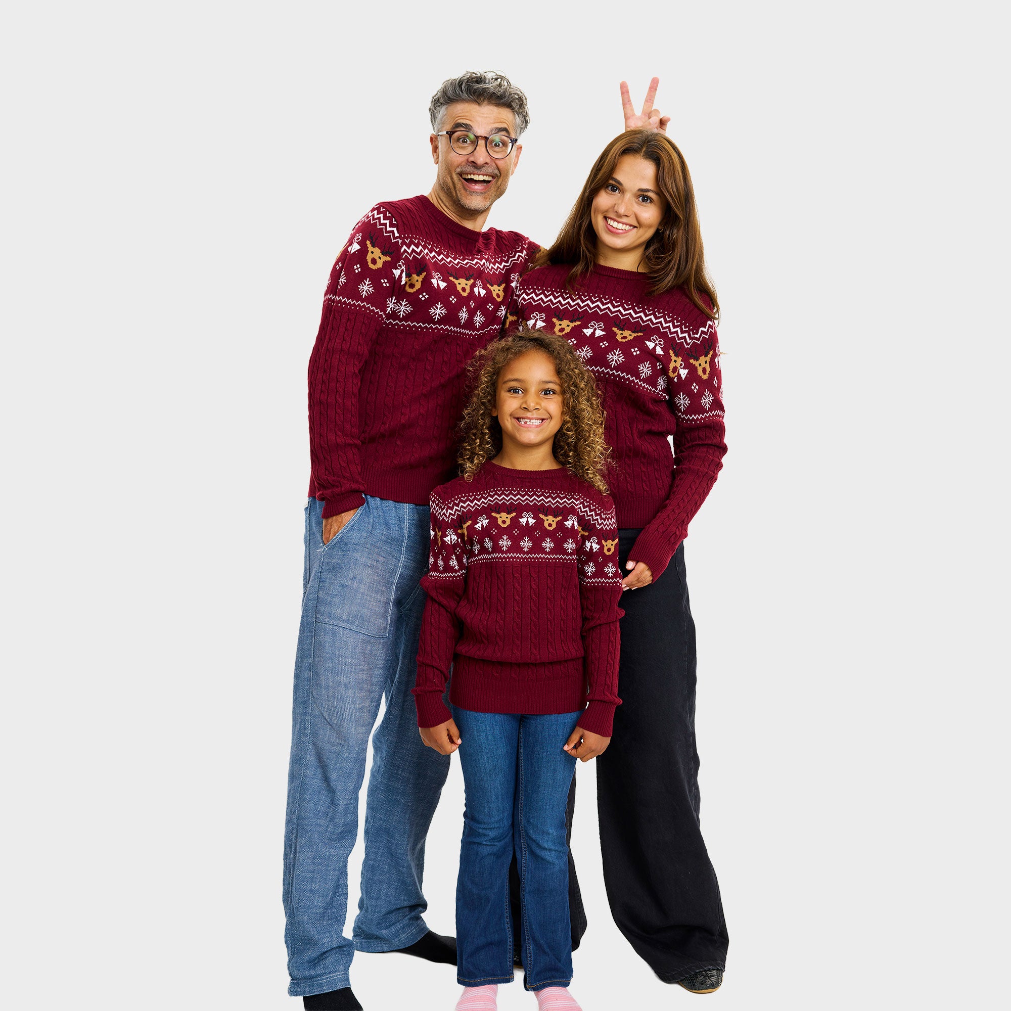 Den bordeaux julesweater - Barn