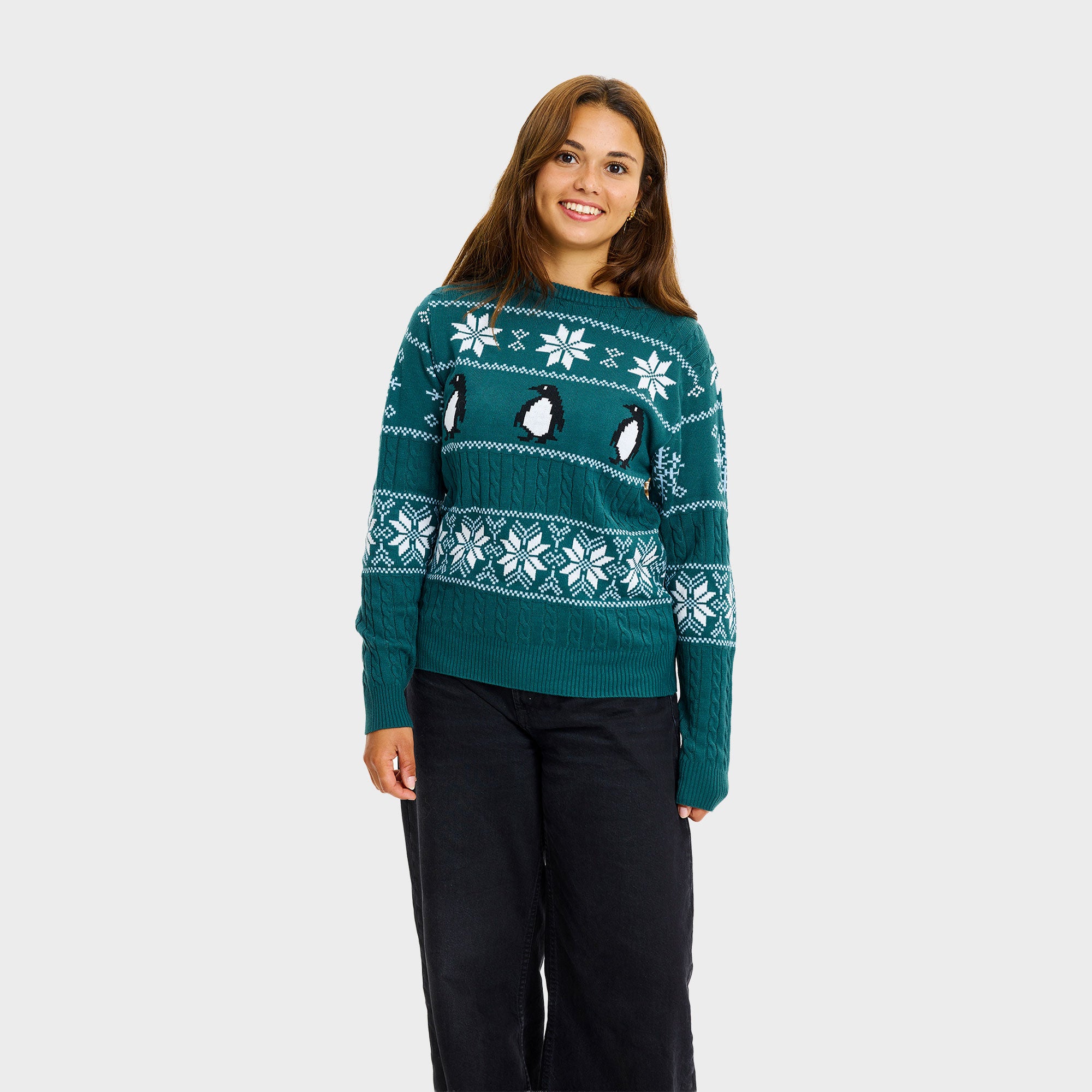 Pingvinens julesweater - Dame
