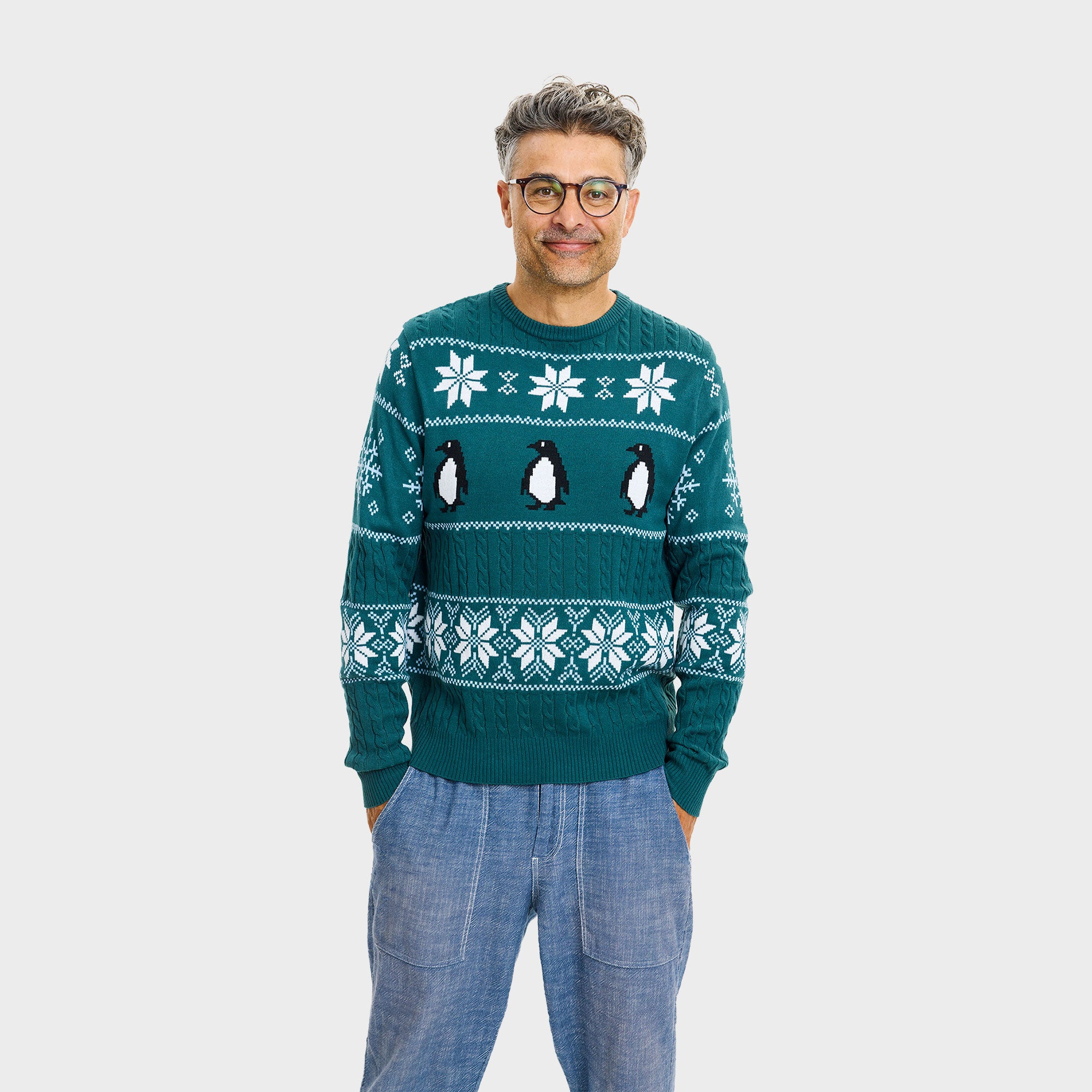 Pingvinens julesweater - Herre