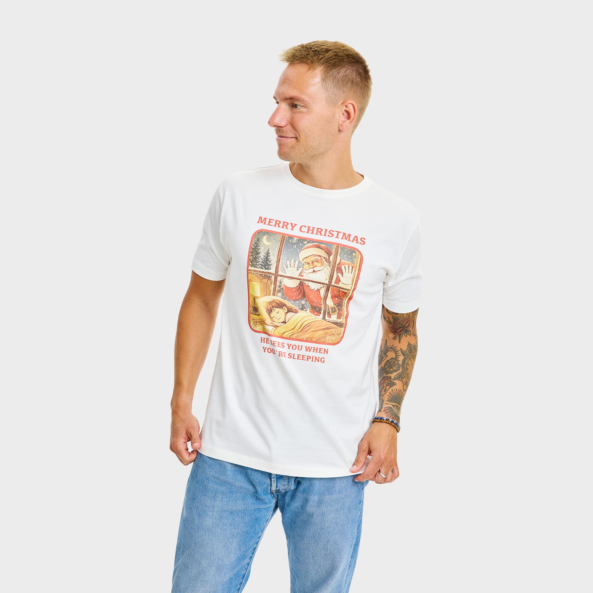 Santa Sees you T-shirt - Herre.