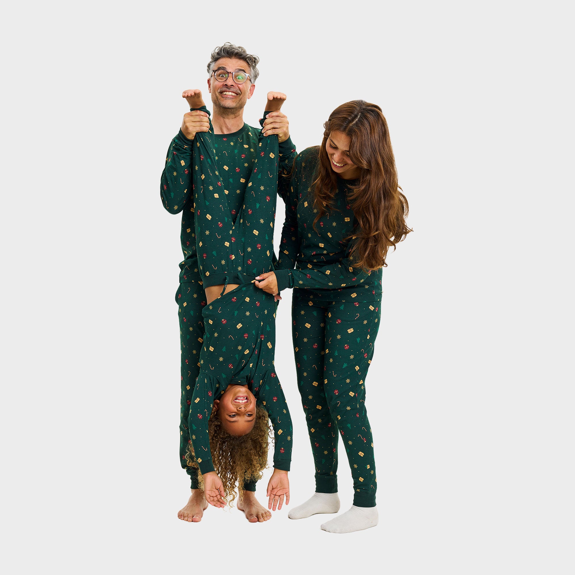 Juledrøm julepyjamas grøn - Barn.