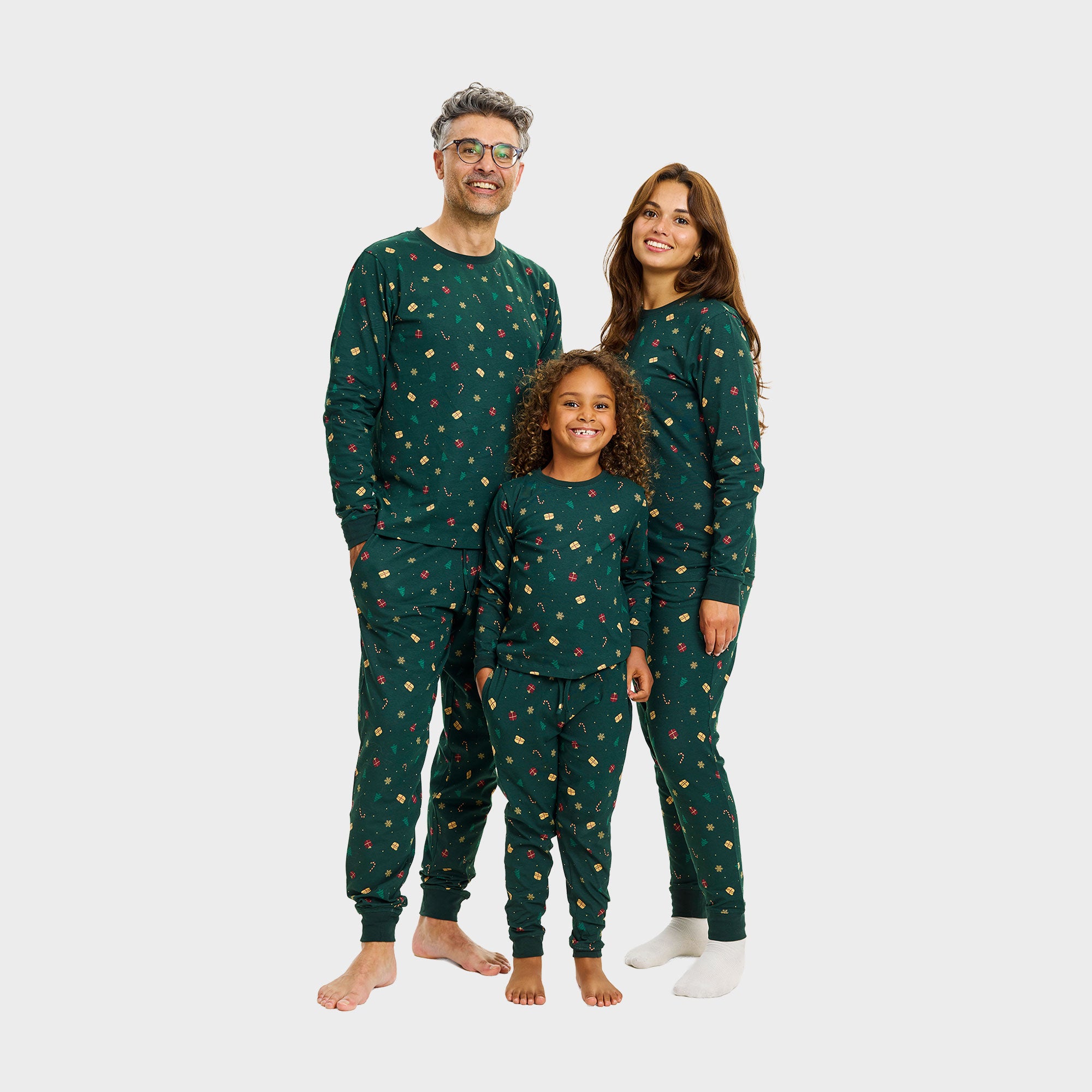 Juledrøm julepyjamas grøn - Barn.