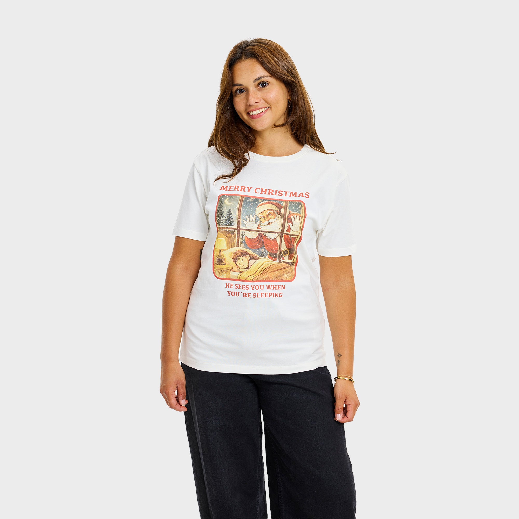 Santa Sees you T-shirt - Dame.