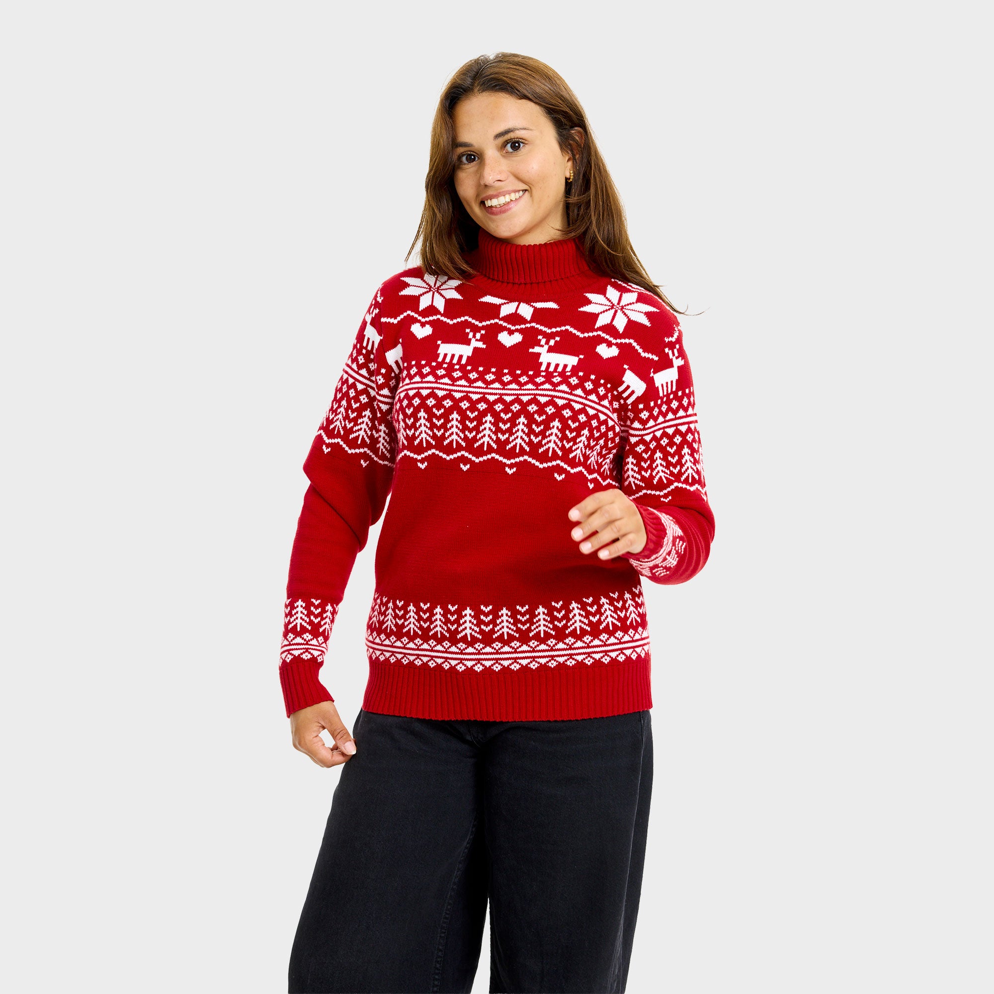 The greenlandish juleturtleneck - Dame.