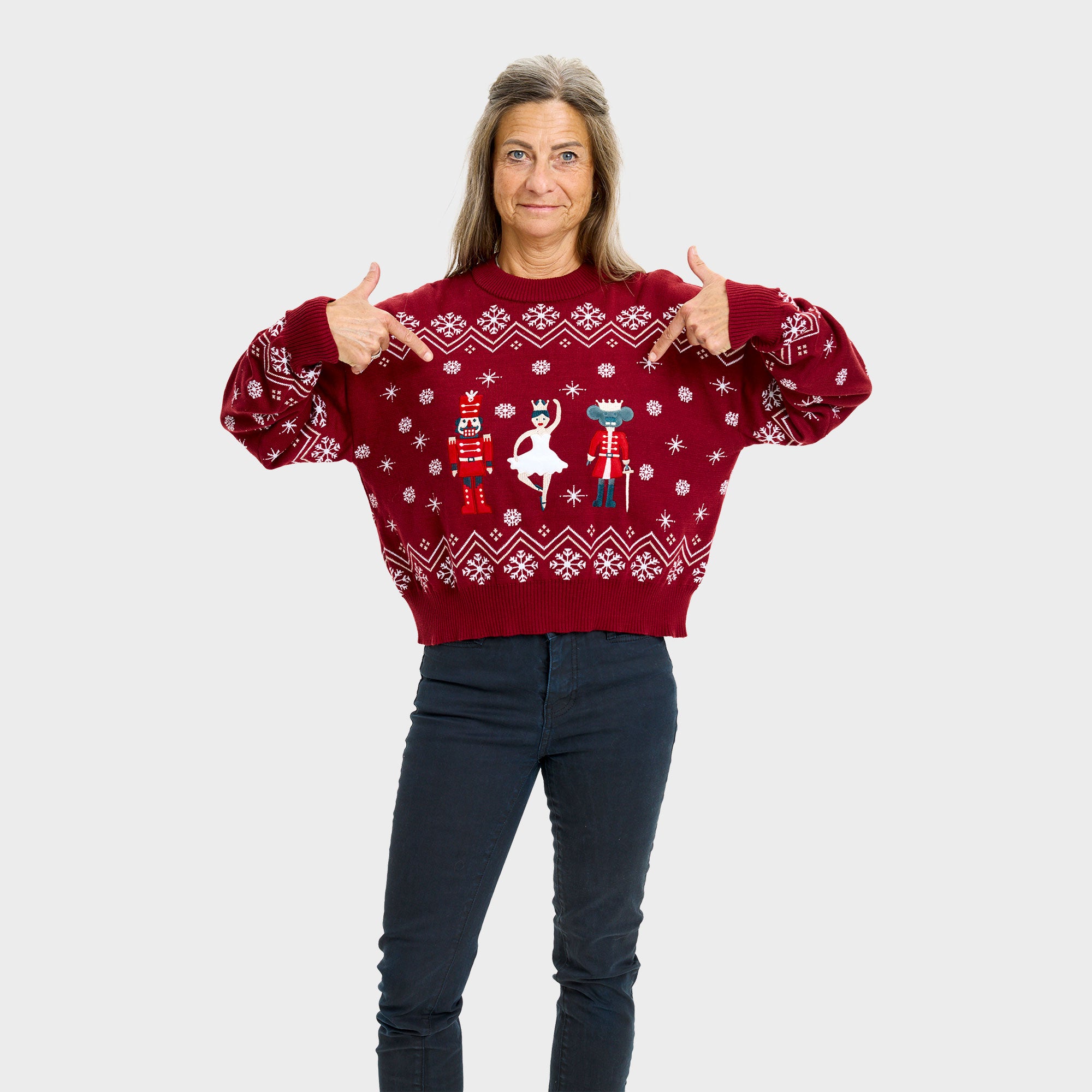 Nutcrackerish julesweater - Dame
