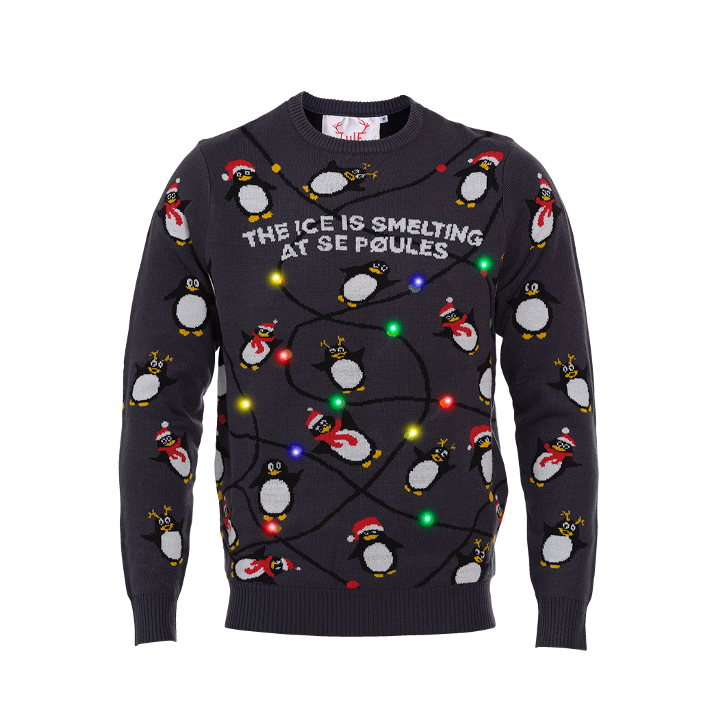 En julesweater med citatet 